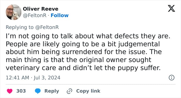 Vet Applauded For Response After Owner Brings In Seven-Week-Old Puppy To Be Put Down Vet Applauded For Response After Owner Brings In Seven-Week-Old Puppy To Be Put Down